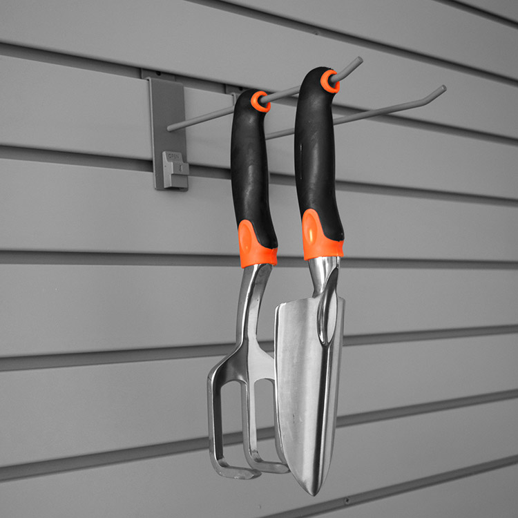 Pvc resistente Slatwall personalizado da garagem do painel do sistema de Slotwall do Slatboard da exposição