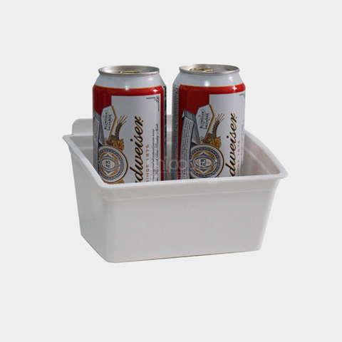 Sistema de parede suspensa para vasos verticais de plástico montado na parede