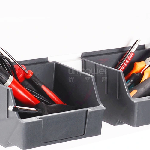  Organizador de caixas de armazenamento de plástico e suporte de varejo de PP para suspensão em Slatwall 