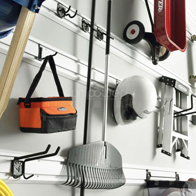 Painel branco da trilha plástica da organização do painel de parede da exposição do armazenamento da garagem