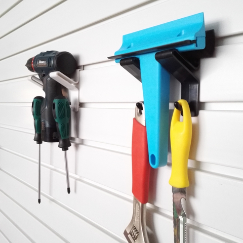 Ganchos de exibição de plástico Slatwall para pendurar roupas