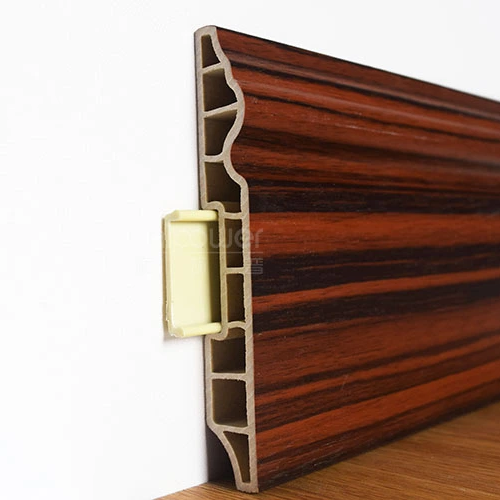 Factory PVC Material moldagem de madeira plá -cheiro de placa de piso na placa de piso