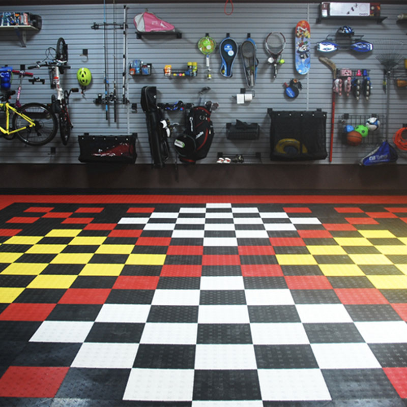 Plástico Pp Pvc Pisos de ladrilhos intertravados para armazenamento de garagem