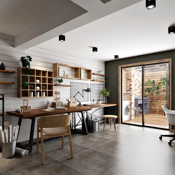 Painéis versáteis de pvc slatwall para armazenamento de garagem