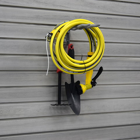 Ganchos de slatwall de garagem em aço carbono multifuncional, ganchos de suspensão resistentes para armazenamento