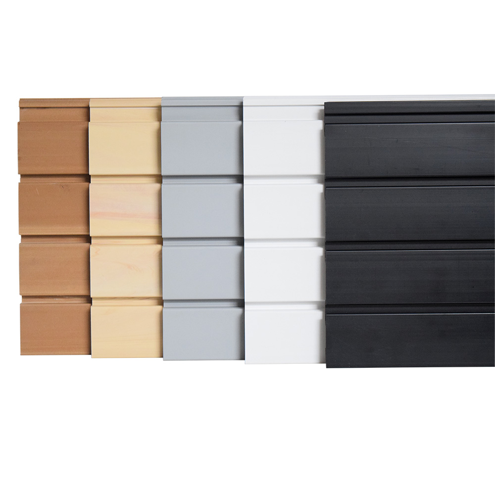 Painel Slatwall impermeável de plástico para armazenamento doméstico durável de garagem de alta qualidade 